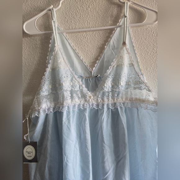 Dior Blue Smocked Halter Pajama - Picture 5 of 13